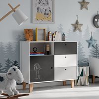 Vox Concept Chest of Drawers in Grey & Black