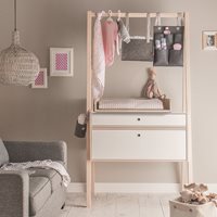 Vox Spot Baby Changing Unit with Drawers in White & Acacia