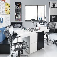Product photograph of Vox Young Users Eco Transforming Desk In Black And White from Cuckooland