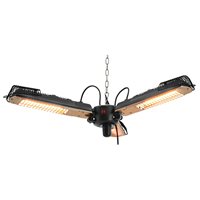Product photograph of Maze Rattan 2000w Vulcan Parasol Tri Electric Patio Heater from Cuckooland