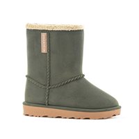 Waterproof Children's Snug Winter Boots in Khaki  - UK 10 
