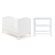 Obaby Whitby Cot Bed 2 Piece Nursery Set in White