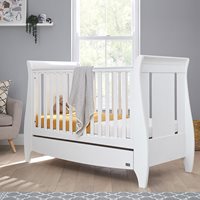 Tutti Bambini Lucas Sleigh 3 in 1 Cot Bed with Under Bed Drawer