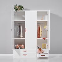 Product photograph of Cool Kids Triple Wardrobe from Cuckooland