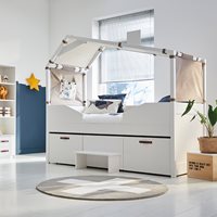Product photograph of Cool Kids Hut Cabin Bed With Storage from Cuckooland