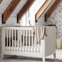Product photograph of Vox Milenne Cot Bed - Light Grey from Cuckooland