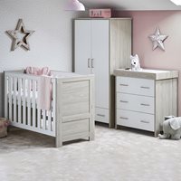 Obaby Nika Mini Cot Bed 3 Piece Nursery Furniture Set 