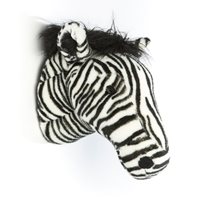 Product photograph of Daniel The Zebra Kids Plush Animal Head Wall Decor from Cuckooland