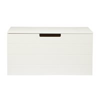 Product photograph of Contemporary Storage Box In White By Woood from Cuckooland