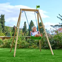Product photograph of Tp Toys Forest Wooden Single Swing from Cuckooland