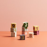 Kids Concept Edvin Numbered Wooden Cubes