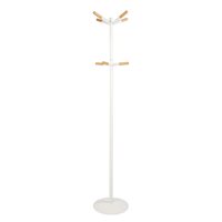 Zuiver White Wooden Tip Coat Stand in Scandinavian Style