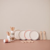 Kids Concept Wooden Bistro Dinnerware Set