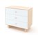 Oeuf Rhea 3 Drawer Dresser in White & Birch