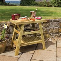 Product photograph of Zest 4 Leisure Wooden Bbq Side Table from Cuckooland