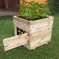 Product photograph of Zest 4 Leisure Square Potato Planter from Cuckooland
