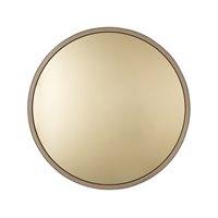 Product photograph of Zuiver Bandit Round Wall Mirror In Gold from Cuckooland
