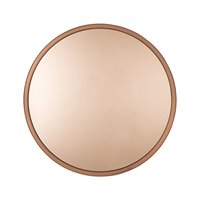 Product photograph of Zuiver Bandit Round Wall Mirror In Copper from Cuckooland