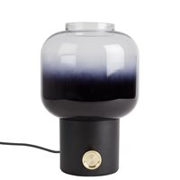 Product photograph of Zuiver Moody Ombre Glass Table Lamp In Black from Cuckooland