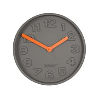 Product photograph of Zuiver Concrete Time Clock With Orange Hands from Cuckooland