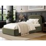 Flair Alba Single Ottoman Bed Khaki Velvet