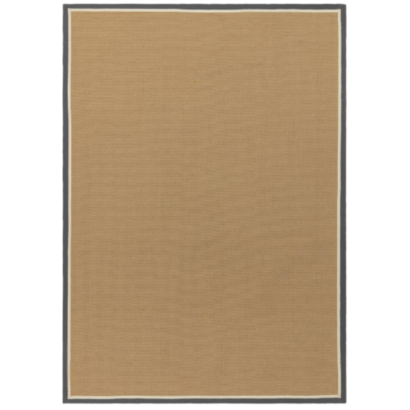 Bordo Herringbone Slate Cream Jute Rug | Asiatic London