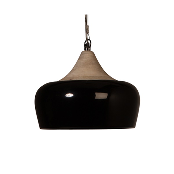 DUTCHBONE COCO INDUSTRIAL CEILING LAMP in Glossy Black