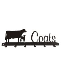 Coat Rack in Cow & Calf Design