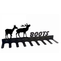 Boot Rack in Pair of Deer Design 