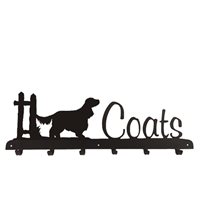 Coat Rack in English Cocker Spaniel Design