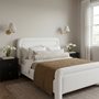 LPD Leonnie Bed Frame Ghost Chenille Fabric