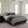 LPD Soller Platform Bed with Wooden Ball Feet Deep Charcoal Chenille Tweed