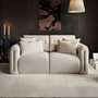 Solace+Co Mabel 2 Seater Sofa Beige Chenille