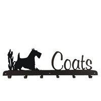 Coat Rack in Scottie Dog Design