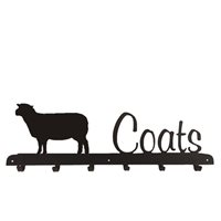 Coat Rack in Southdown Sheep Design