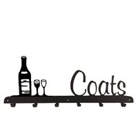 Product photograph of Coat Rack In Wine Bottle Design from Cuckooland