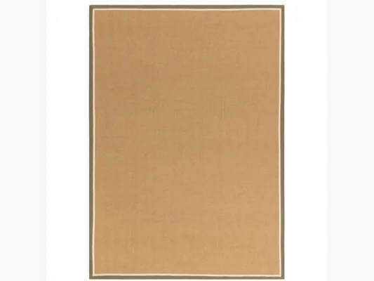 Asiatic London Bordo Herringbone Khaki Cream Natural Jute Rug
