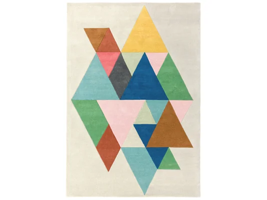 Asiatic London Reef Multicoloured Geometric Triangle Rug RF18