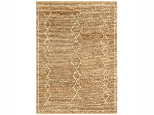 Asiatic London Souk Natural Hand Woven Jute Berber Style Rug