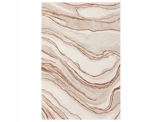 Asiatic London Mirage Quartz Terra Abstract Terracotta Area Rug