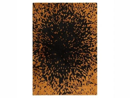 Asiatic London Wilder Splash Charcoal Orange Animal Print Rug