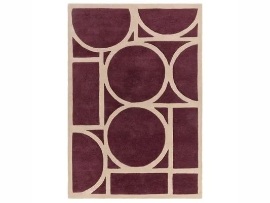 Asiatic London Metro Plum Rug
