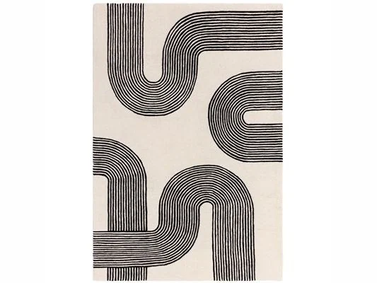 Asiatic London Matrix 87 Arches Black Rug
