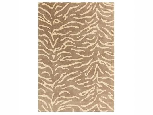 Asiatic London Wilder Tigre Taupe Neutral Animal Print Rug