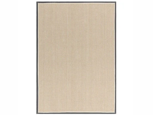 Asiatic London Korra Loop Slate Cream Wool Jute Rug