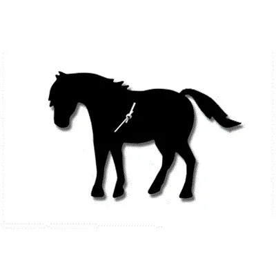 Pony Clock with Swaying Tail