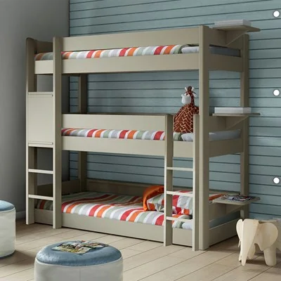 Mathy by Bols Triple Bunk Bed in Dominique Design available in 26 Colours