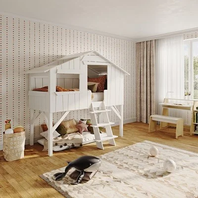 Mathy by Bols Original Treehouse Cabin Bed Handmade in a Choice of 26 Colours