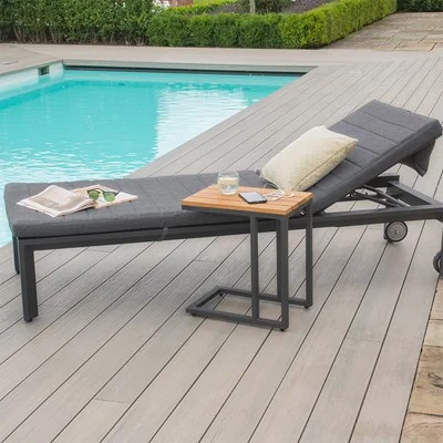 Maze Rattan Manhattan Aluminium Sunlounger