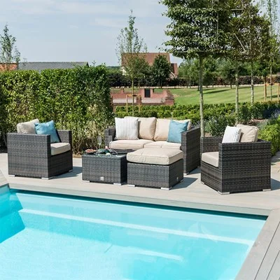 Maze Rattan Georgia 2 Seat Sofa Set with Ice Bucket